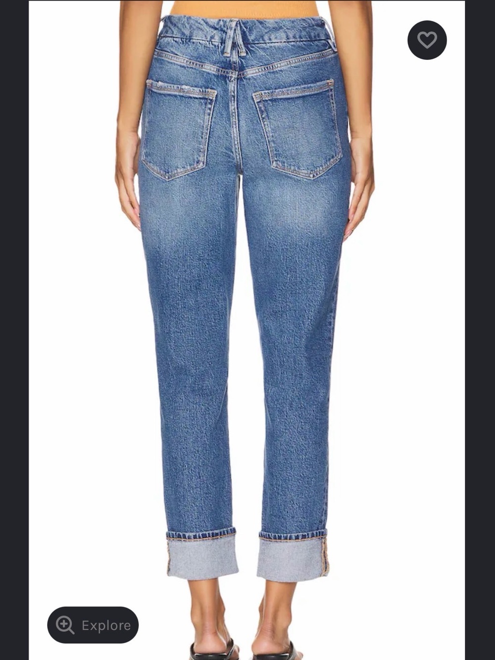 Good American The Weekender Cuffed Jeans NWT Size 8/29 - Picture 2 of 8